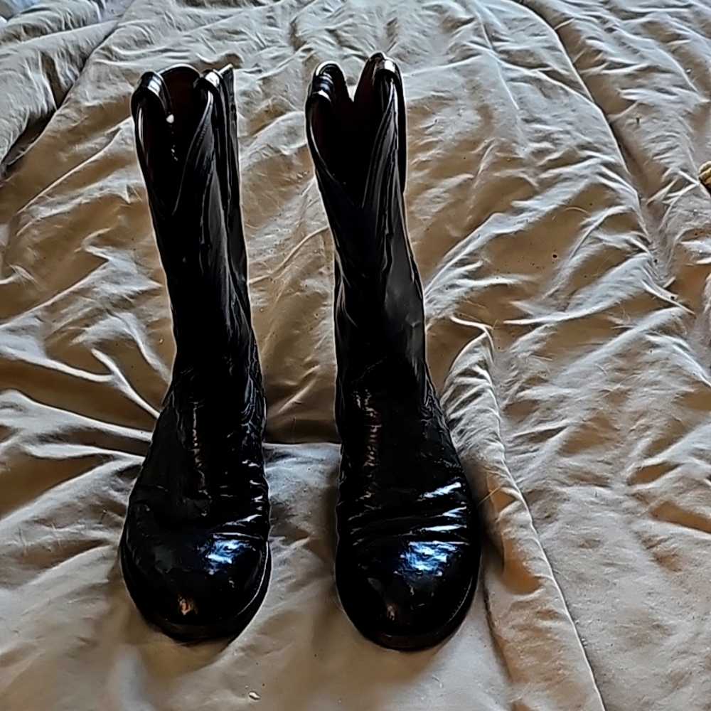 Lucchese  womans Roper OSTRICH BOOTS Size 6 B